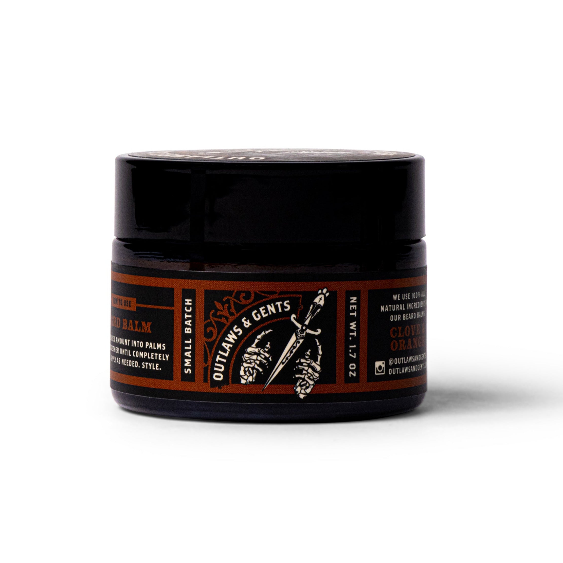 Outlaws and Gents clove and orange beard balm