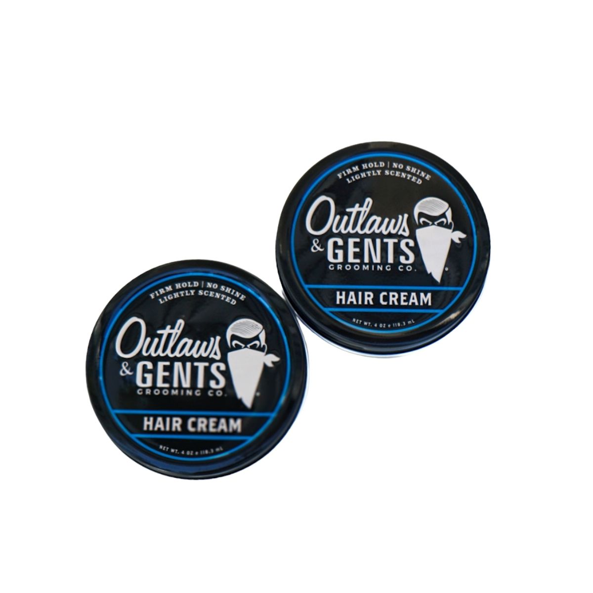 2 pucks of Outlaws and Gents Hair Cream