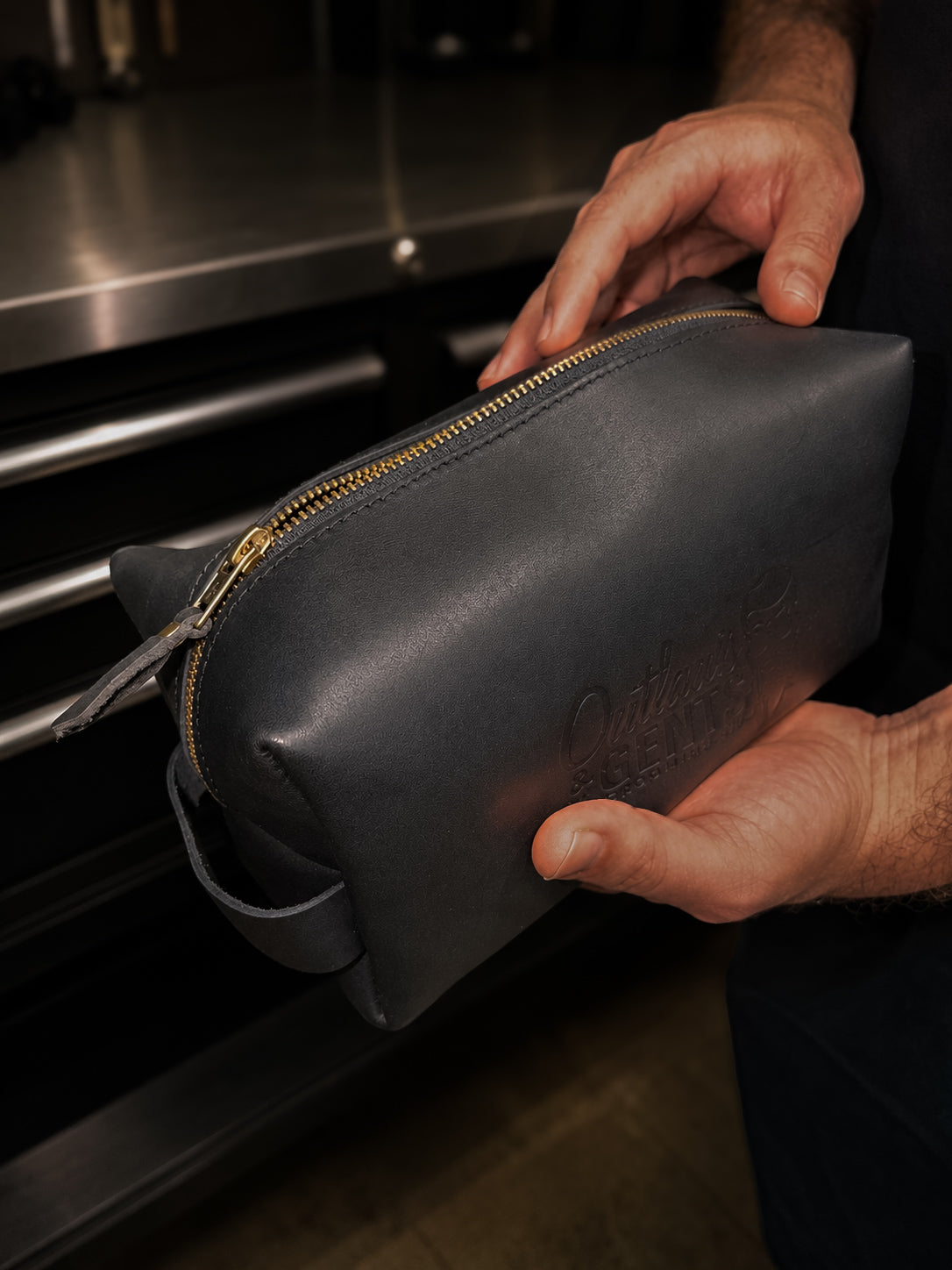 Outlaws & Gents Premium Leather Dopp Kit
